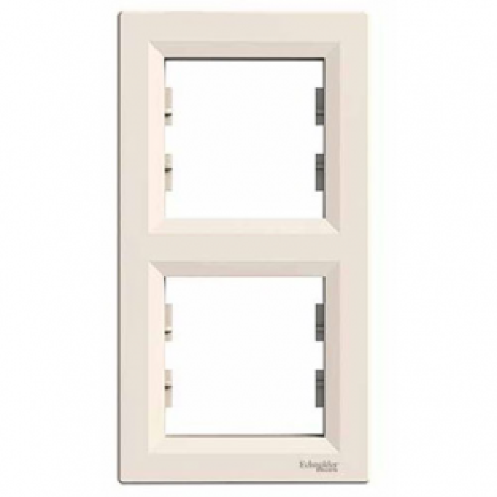 Рамка двойная Schneider Electric Asfora вертикальная Слоновая кость EPH5810223